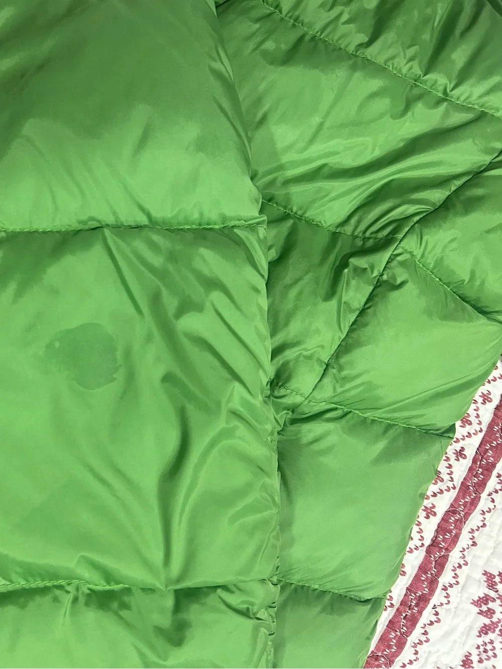 Girl’s Replay Bright Green Puff Jacket L. EUC.